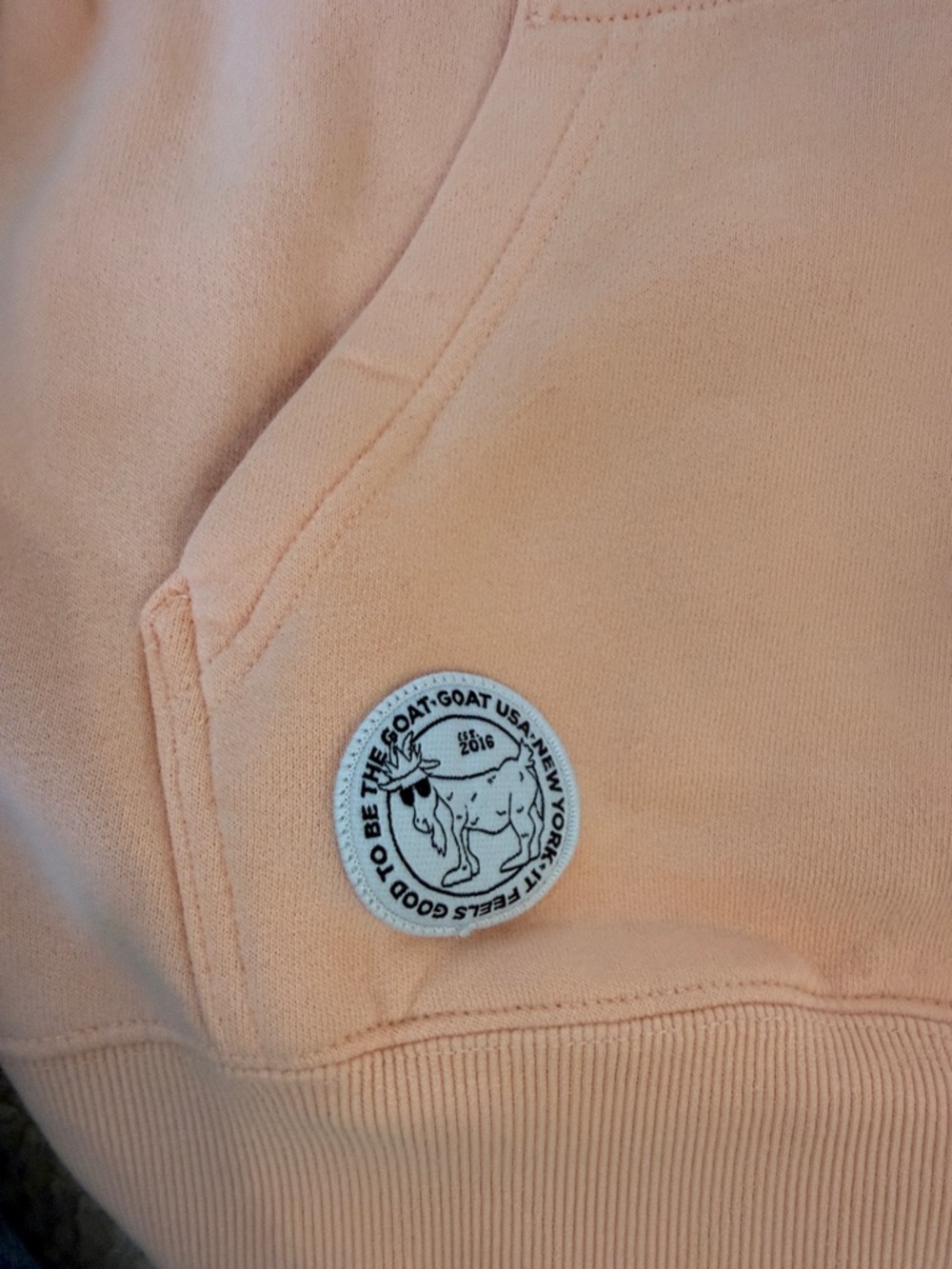 Goat USA Kids Orange Hoodie with Goat Patch - Picture 5 of 7